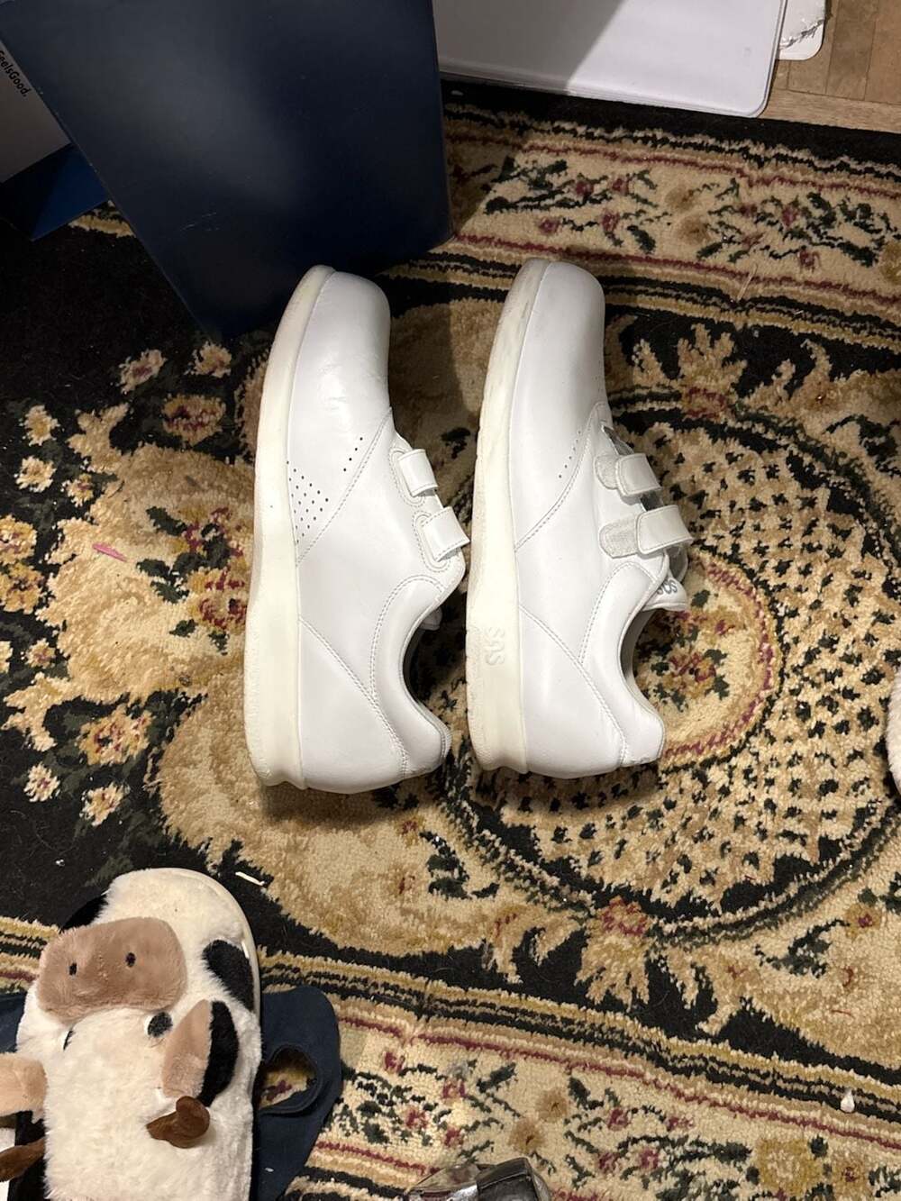 SAS Me Too White Leather Walking Shoes